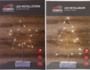 X-MAS Art Collection LED Stern oder Tannenbaum im Edel-Design 40 cm 15 LEDs auf Betonfuß