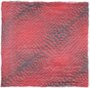 Modischer Schlauch Schal in rot mit grauen Applikationen