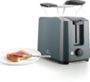 LENTZ 2-Scheiben Toaster 700 Watt Toastautomat mit Brötchenaufsatz grau 74220