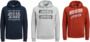 JACK & JONES Mens Jcochris Sweat Hooded Sweatshirt Hoody Blau