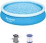 BESTWAY Fast Set Pool Set 366x76 cm, mit Filterpumpe