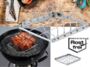 Edelstahl Spareribs- und Baconhalter Grill BBQ Grillen Barbecue