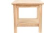 Teak Beistelltisch Blumenhocker Balkon Terrasse Teak-Holz natur 50x50cm