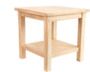 Teak Beistelltisch Blumenhocker Balkon Terrasse Teak-Holz natur 50x50cm