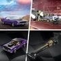 LEGO 76904 Speed Champions Mopar Dodge//SRT Dragster & 1970 Dodge Challenger Spielzeugauto, Modellauto zum selber Bauen, Rennwag