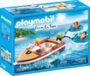 PLAYMOBIL Family Fun 70091 Sportboot mit Fun-Reifen, Ab 4 Jahren