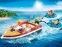 PLAYMOBIL Family Fun 70091 Sportboot mit Fun-Reifen, Ab 4 Jahren