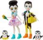 Enchantimals GJX49 - Eiskunstläufer Spielset mit Patterson Penguin & Preena Penguin Puppen, Gleiter für rasante Pirouetten, Spie