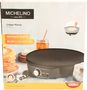 Michelino Crêpes Maker Fiesta Ø30cm, antihaftbeschichtete Platte, inkl. Teigverteiler & Crêpes-Wender, 1200 Watt, Crepesmaker sc