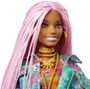 Barbie Extra - Puppe mit pinken Flechzöpfen und einem Tier! (GFX09)