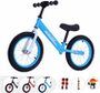 Bueuwe Laufrad Für 3-7 Jahre Mädchen & Jungen 14-Zoll-Trainingsfahrrad ohne Pedale mit Rahmen aus Kohlenstoffstahl, Verstellbare