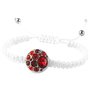 Cham Button Armband in weiss verstellbar