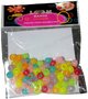 Pastellfarbige Loom Bands in Form von Perlen