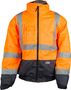 Workwear Warn- und Wetterschutzjacke, Style U-W 19, Farbe:leuchtorange-marine