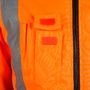 Workwear Warn- und Wetterschutzjacke, Style U-W 19, Farbe:leuchtorange-marine