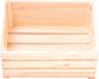 Massive Obstkiste Weinkiste Vintage Shabby Holzkiste natur 40x30x18,5