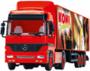 Dickie-Spielzeug 203747000 - Sattelschlepper, Actros Transporter