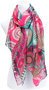 Damen Schal in trendiger Optik mit Geometriedruck pink