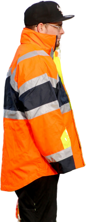 Seyn Workfasion 3 in 1 Arbeitswetterjacke Wasserdicht mit herausnehmbaren Plarfleece, Grösse XXL