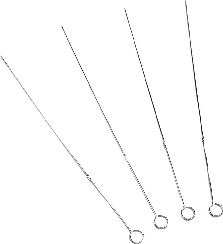 Schaschlikspieße verchromt 4 Stück Landmann 0105