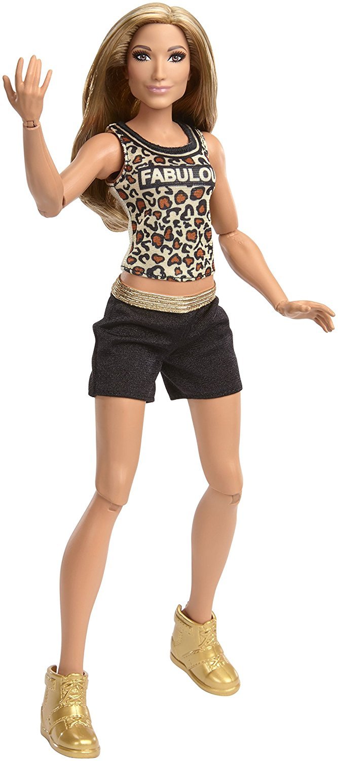 Mattel FTD84 WWE Girls Superstar Carmella 30 cm Puppe, Mädchen Puppen