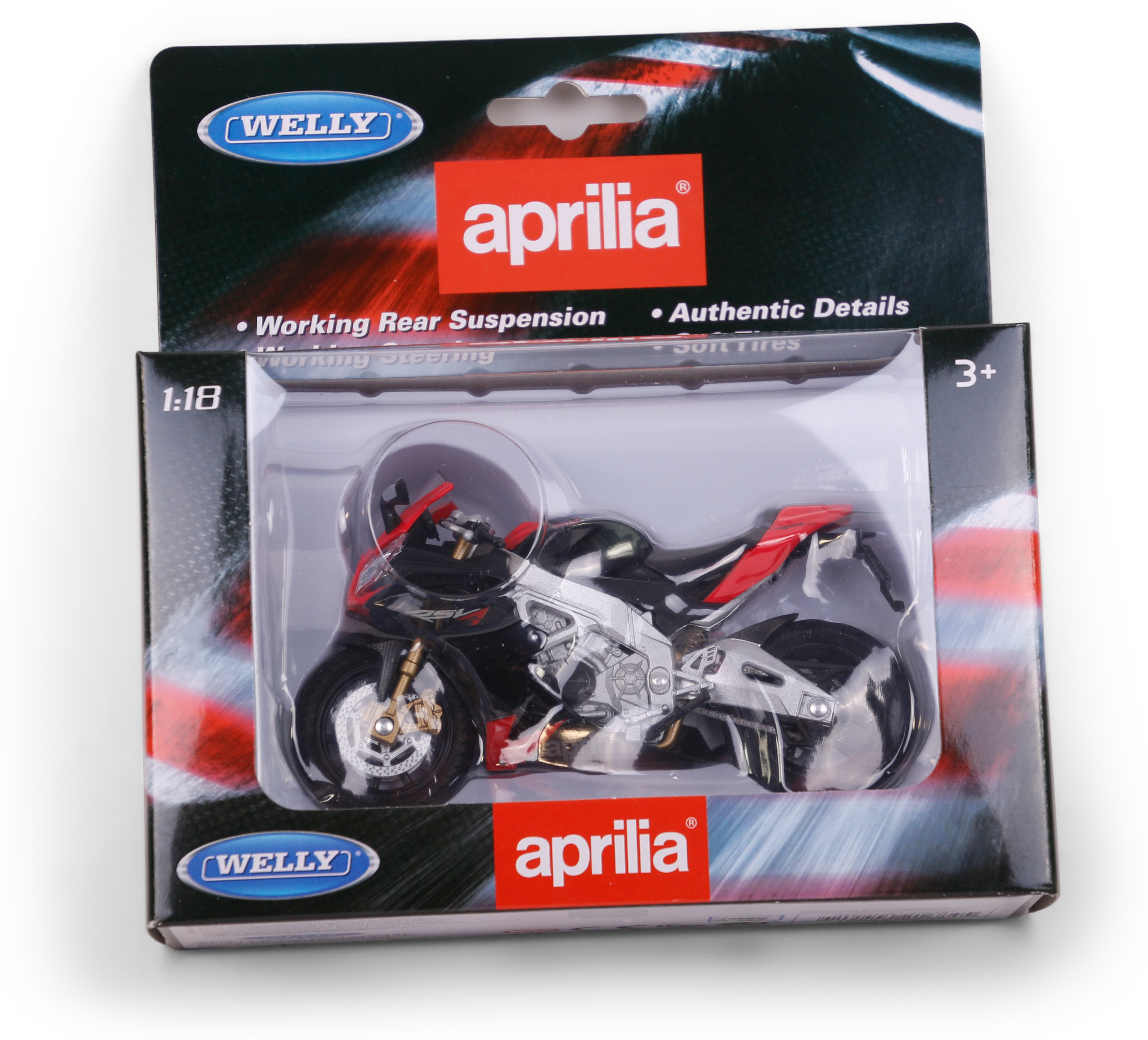 WELLY 1:18 Aprilia RSV 4 Factory rot