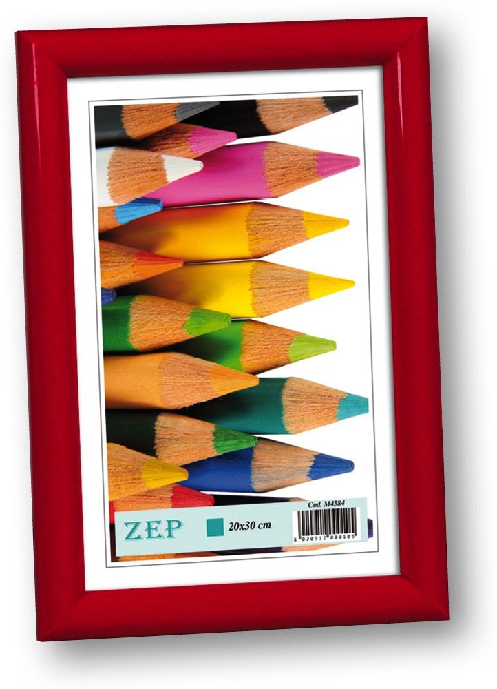 Zep BDR2 Basic Bilderrahmen, Kunststoff, 20 x 30 cm, Rot