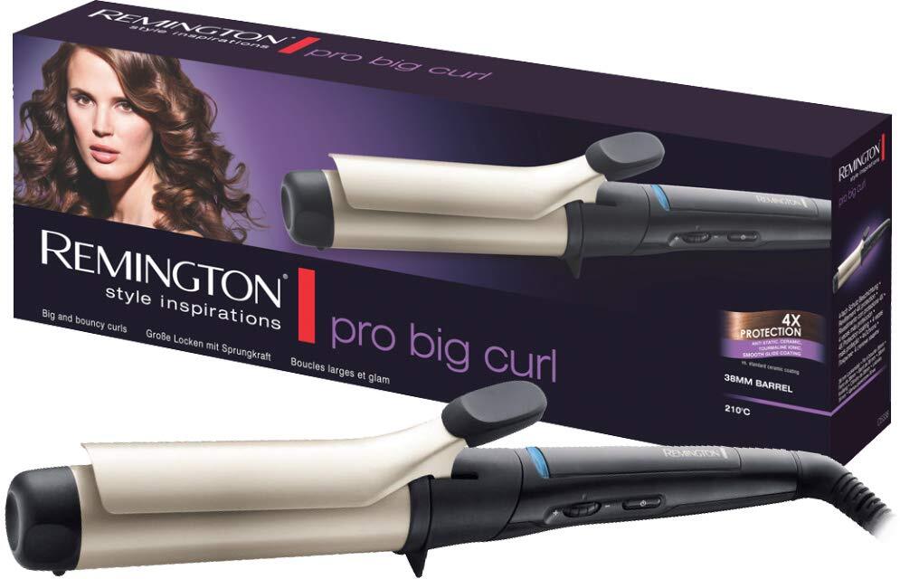 Remington Lockenstab Pro Big Curl mm Locken, antistatische kaufen Stylekiste Keramik-Turmalin-Beschichtung, für CI5338, große online 38 | schwarz/creme