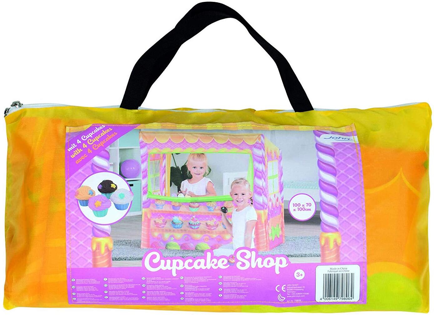 John 79806 Candyhaus Kaufladen Spielzelt mit Cupcakes Pop Up