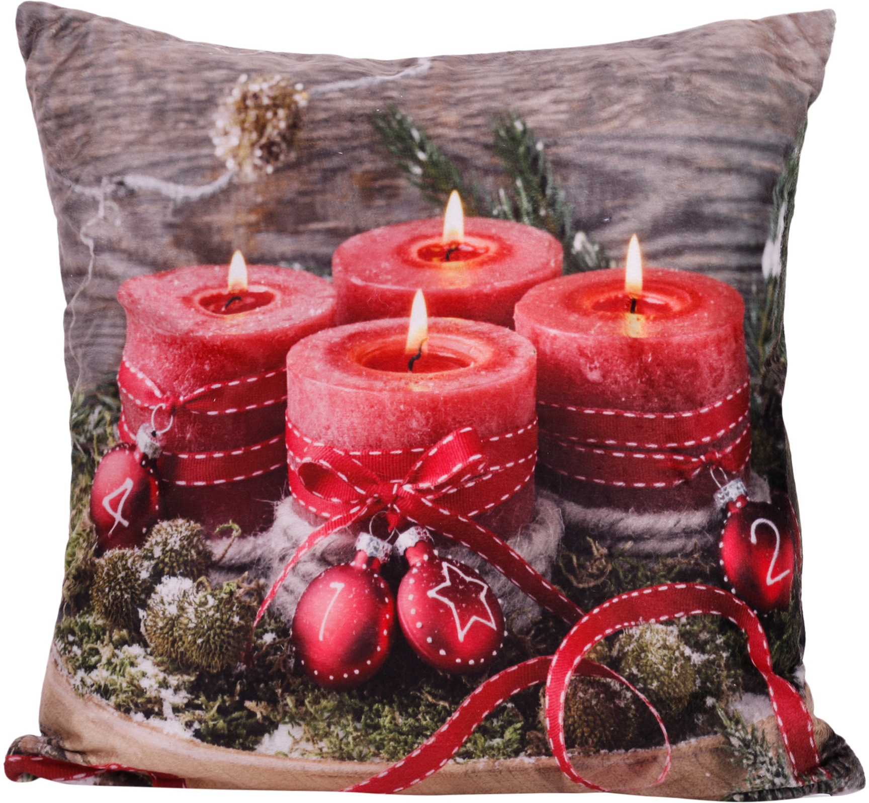 Style Dekokissen Weihnachten 40 X 40 cm MIT LED+Timer