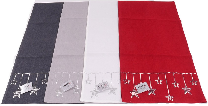 Tischläufer Weihnachten Tisch Decke Winter Deko Advent 40 x 140 cm mit Strass