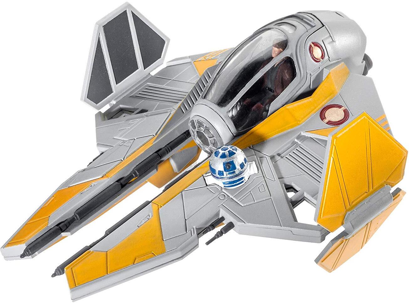 Revell Modellbausatz Star Wars Anakin's Jedi Starfighter im Maßstab 1:58, Level 3, originalgetreue Nachbildung mit vielen Detail