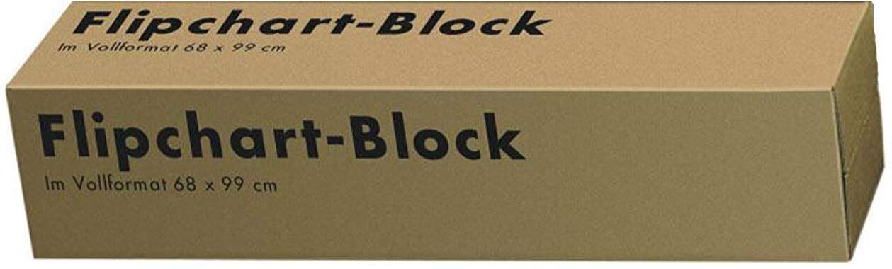 LANDRE 100050593 5 x Flipchart-Block blanko 20 Blatt je Block 80 g/m² - unverzichtbar für professionelle Präsentation