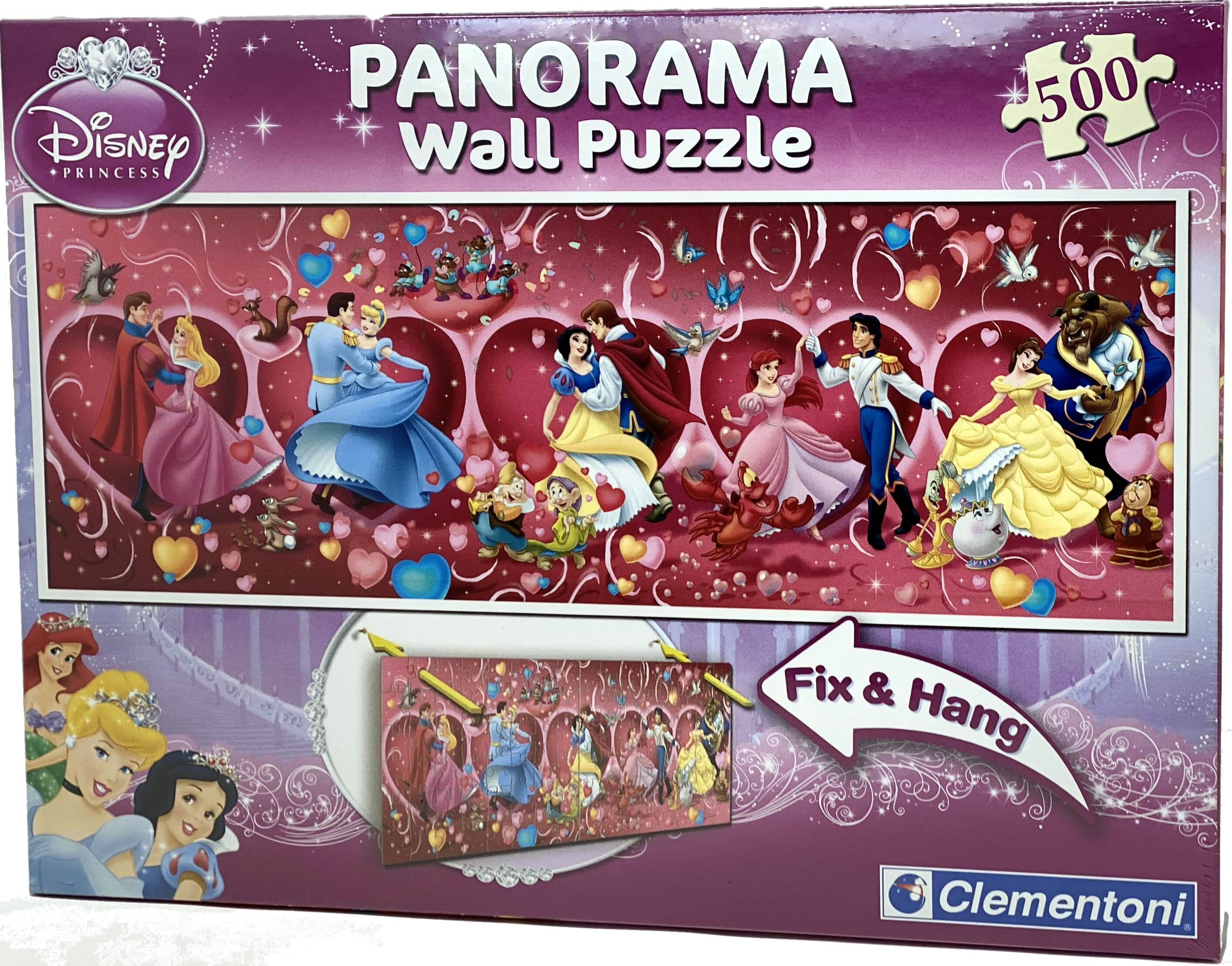 Clementoni 91665 - Princess - Panorama Wall Puzzle - 500 teile