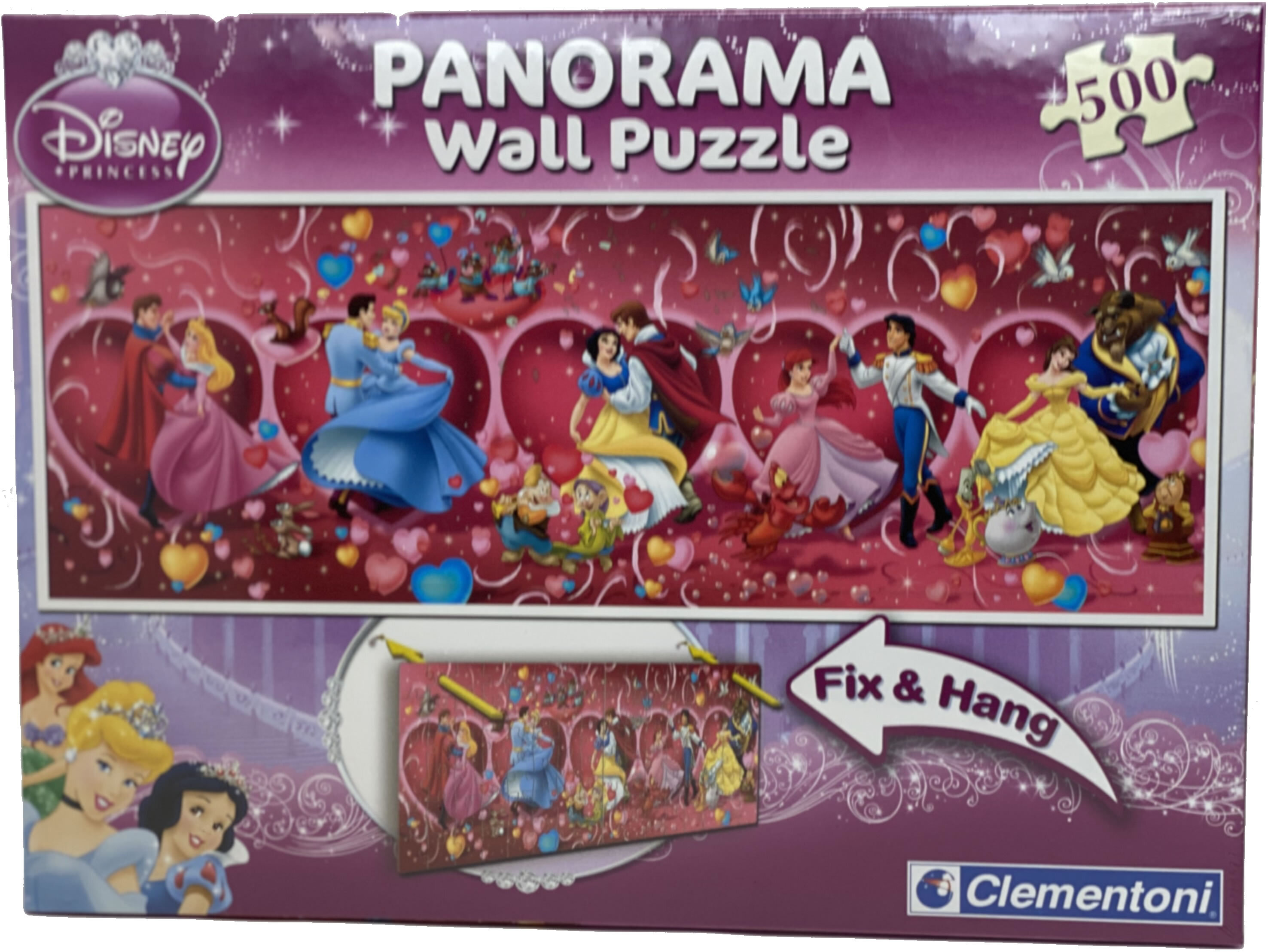 Clementoni 91665 - Princess - Panorama Wall Puzzle - 500 teile