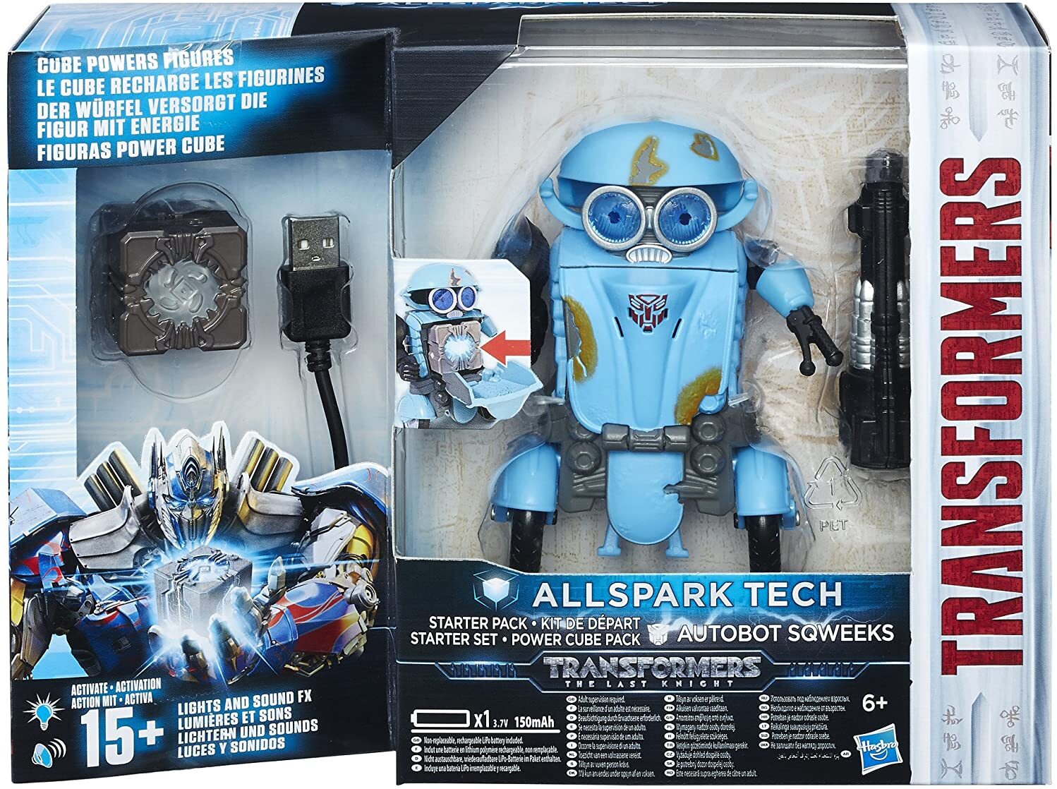 Hasbro Transformers c3481es0 alle Spark Tech Starter Pack Autobot sqweeks Figur