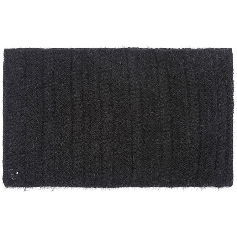 Schlauchschal für Sie flauschig gestrickt in schwarz