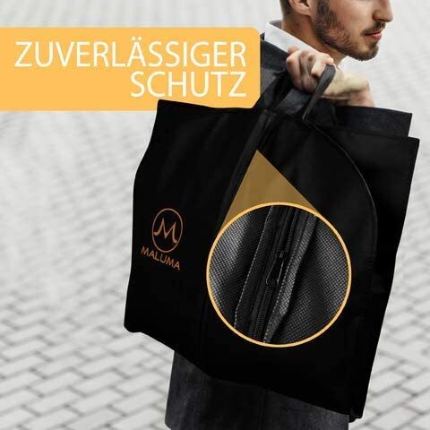 3 x Kleidersack mit Reißverschluss +1x Gratis Schuhsack - Business hochwertige Kleiderhülle aus wasserabweisendem Vlies