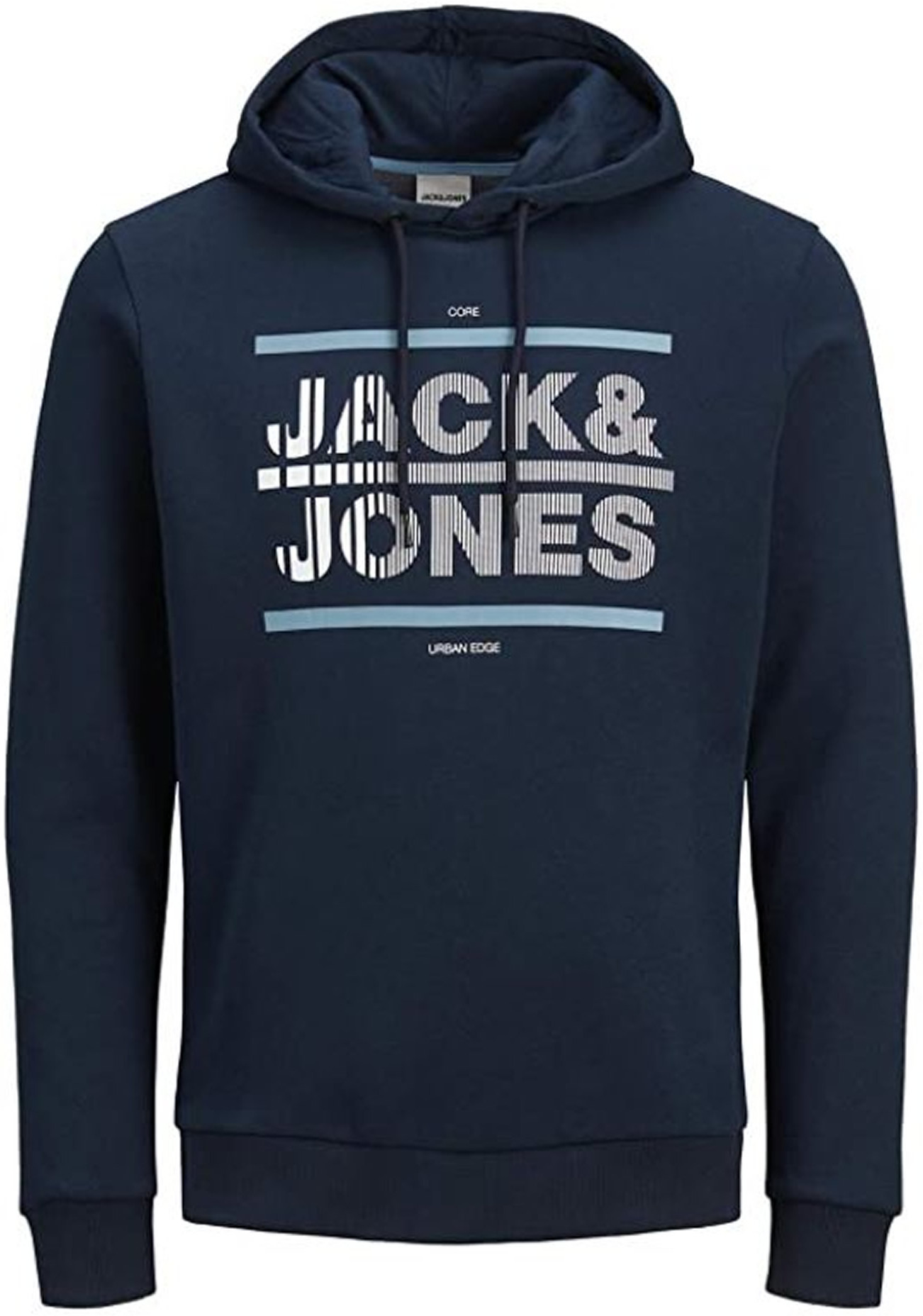 JACK & JONES Mens Jcochris Sweat Hooded Sweatshirt Hoody Blau