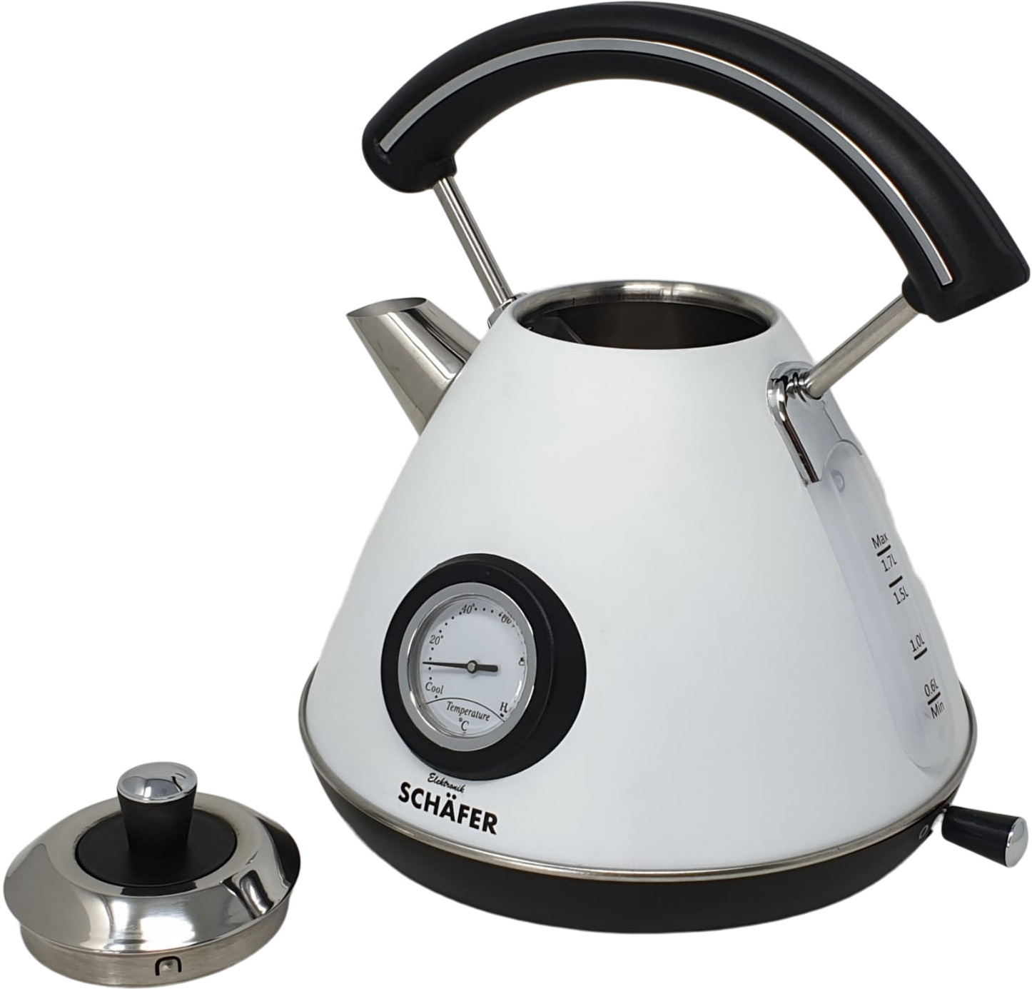 Wasserkocher 1,7L EDS weiß 2200W mit Thermostat