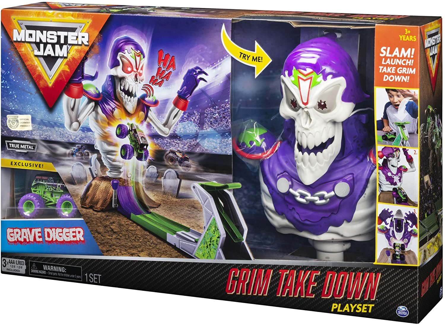 Monster Jam 6046632 Grim Take Down Spielset