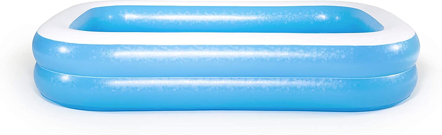 Bestway 54006 Family, Pool rechteckig für Kinder, leicht aufbaubar, blau, 262x175x51 cm, Color