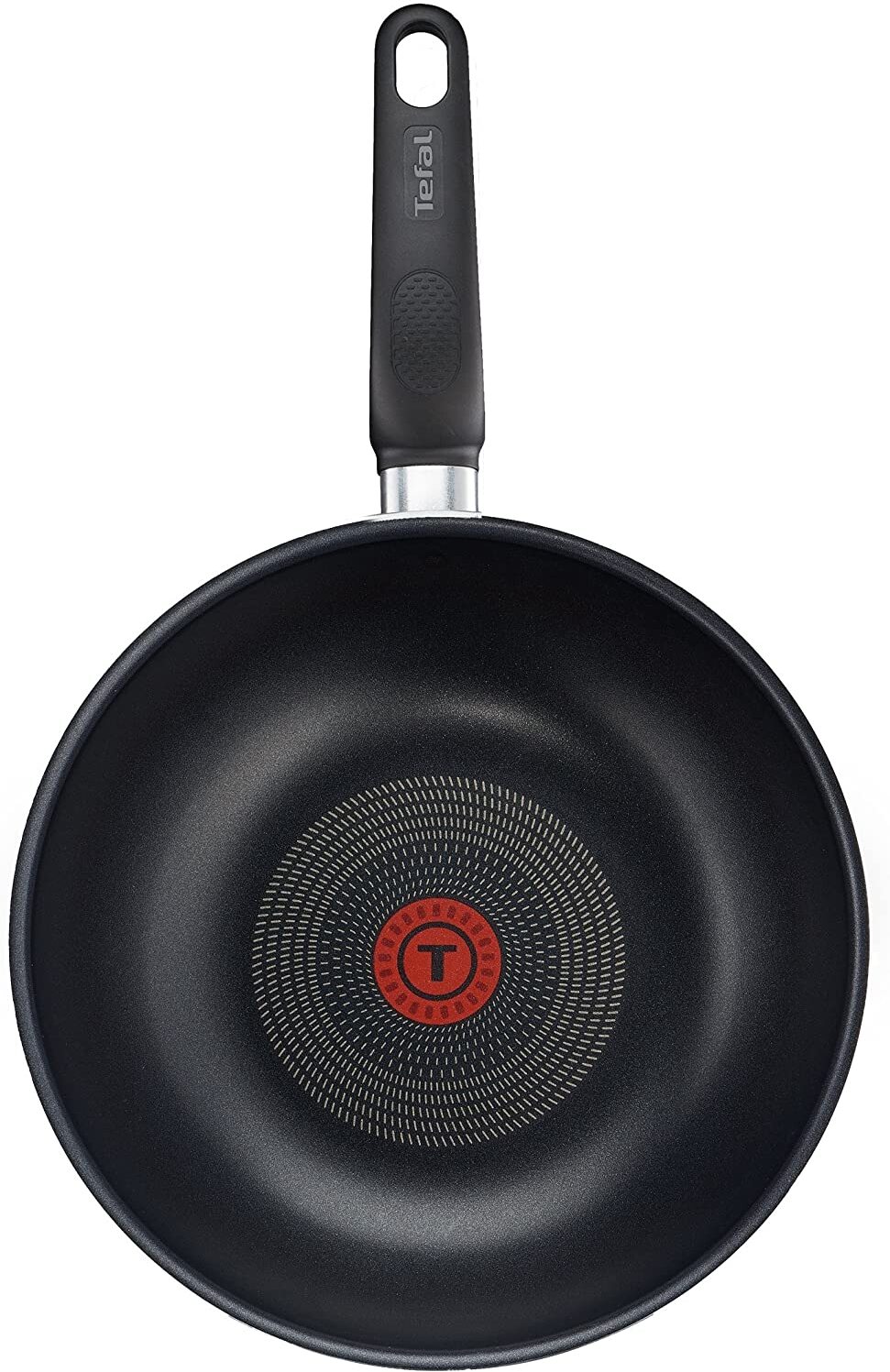 Tefal Only Cook B31419 Kochtopf, rund, Wok/Stir-Fry Pan, Schwarz, PowerGlide, 175 °C, Thermo-Spot