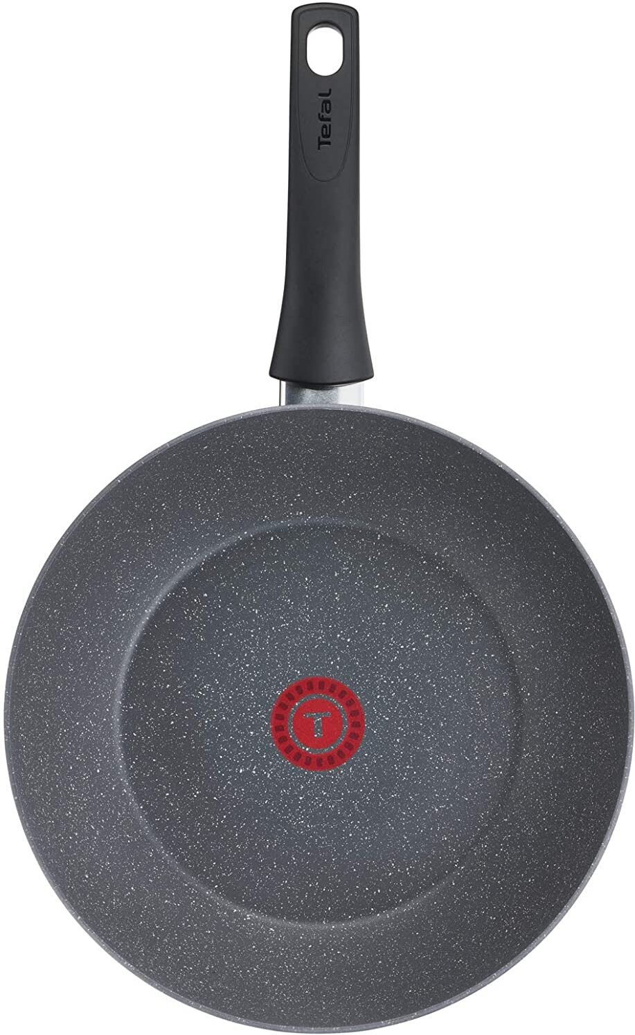 Tefal G12219 Chefs Delight Stone Wok/Stir-Fry Brot, Schwarz, 175 °C, Thermo-Spot, Keramik, Gas, Halogen, Induktion