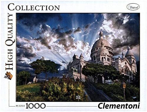 Clementoni 39383 Montmartre – Puzzle 1000 Teile, Geschicklichkeitsspiel für die ganze Familie, buntes Legespiel, Erwachsenenpuzz