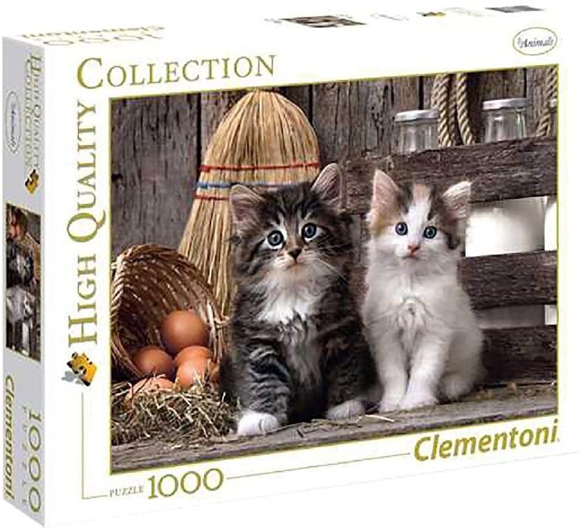 Clementoni 39340 Niedliche Kätzchen – Puzzle 1000 Teile, High Quality Collection, Geschicklichkeitsspiel für die ganze Familie, 