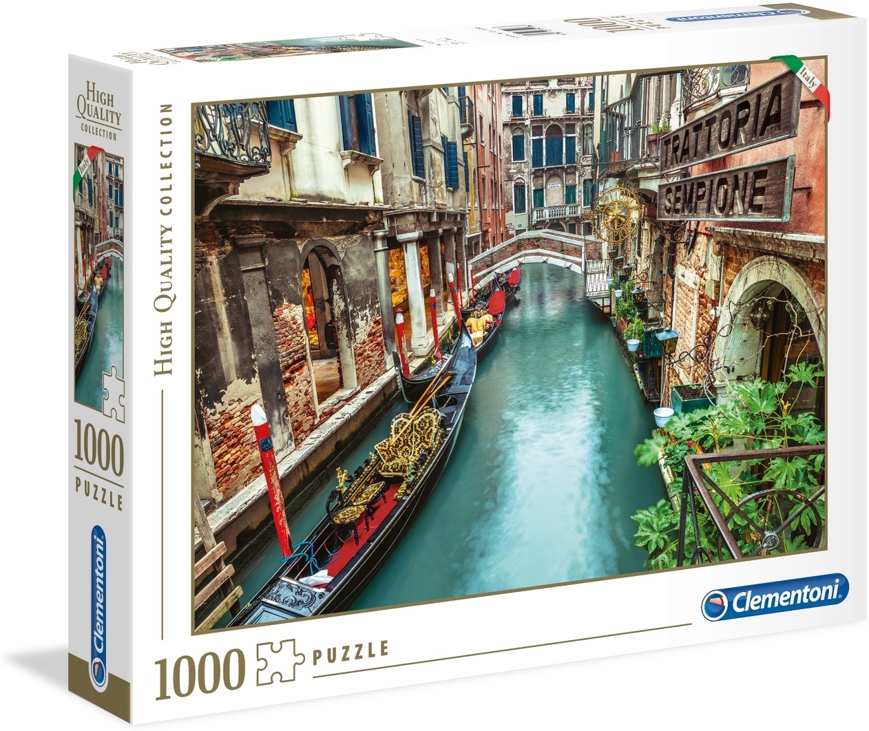 Clementoni 39458 Collection - Venice Canal Puzzle, 1000 Teile, Mehrfarbig