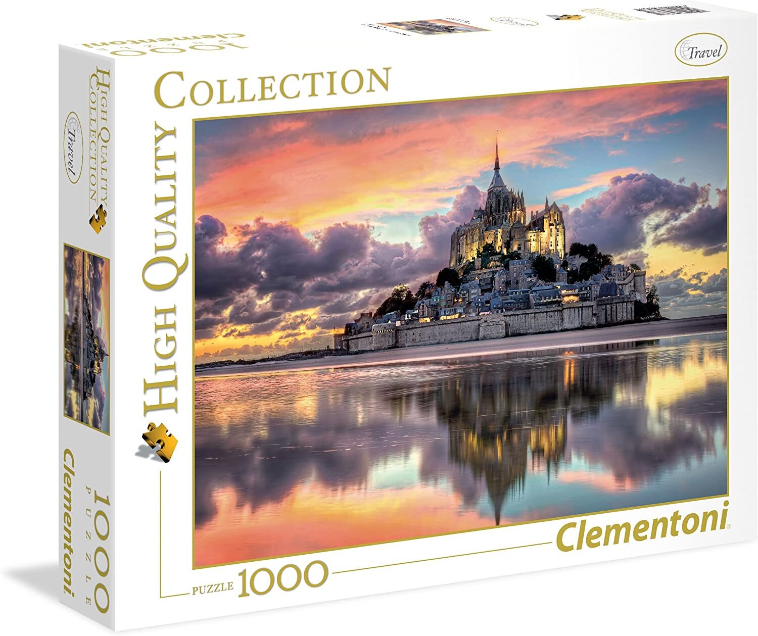 Clementoni 39367 Der wunderschöne Mont Saint-Michel – Puzzle 1000 Teile, High Quality Collection, Geschicklichkeitsspiel für die