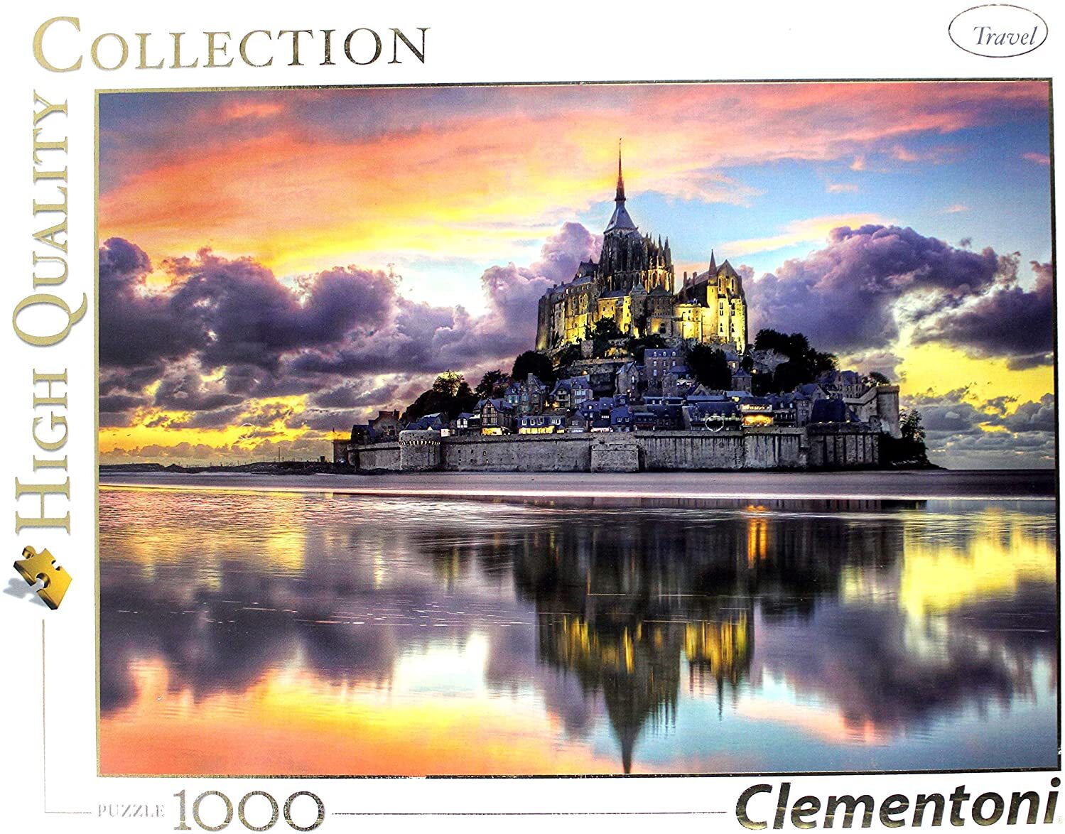 Clementoni 39367 Der wunderschöne Mont Saint-Michel – Puzzle 1000 Teile, High Quality Collection, Geschicklichkeitsspiel für die