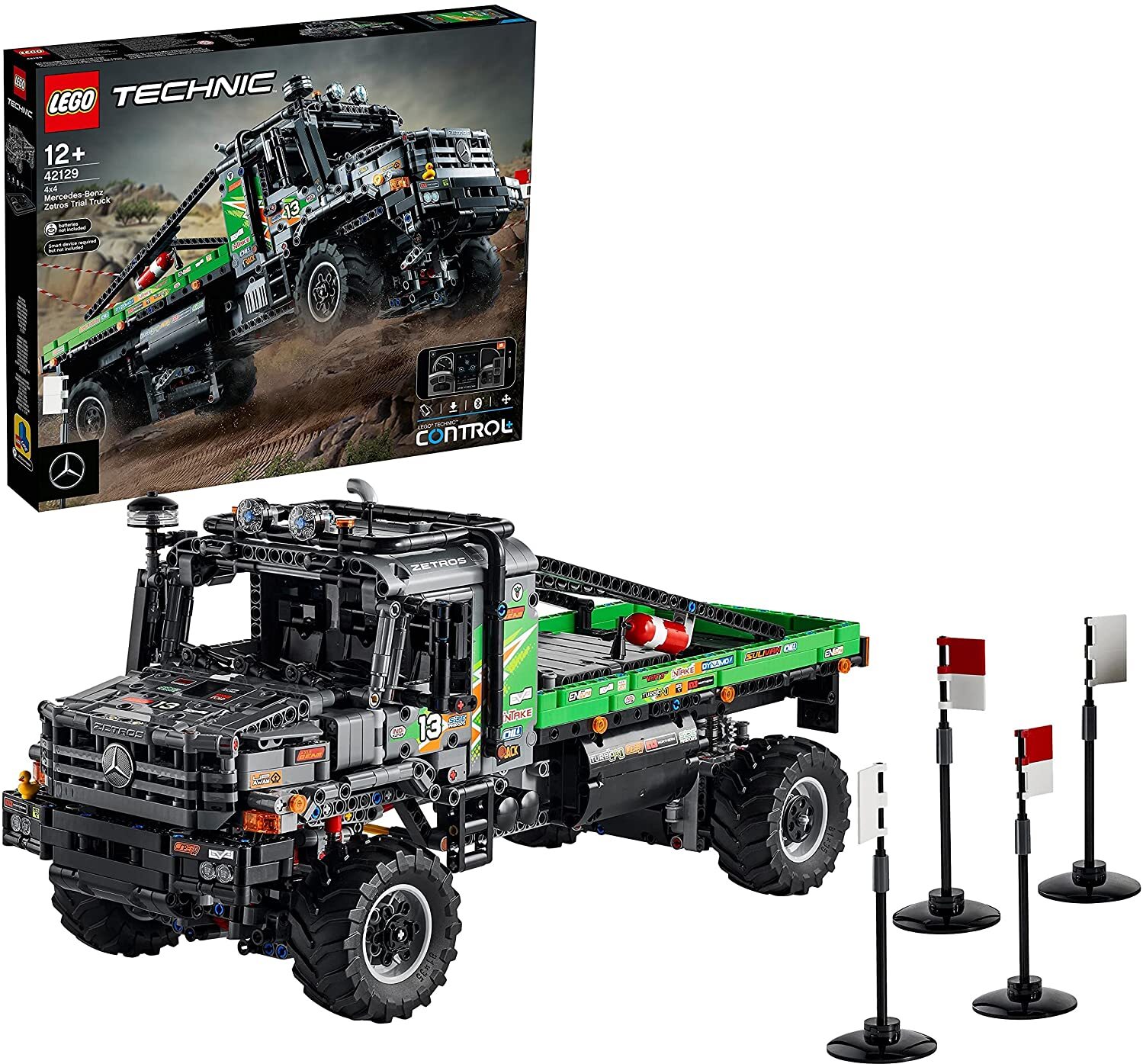 LEGO 42129 Technic 4x4 Mercedes-Benz Zetros Offroad-Truck, ferngesteuertes Auto, App-kontrolliertes LKW-Spielzeug